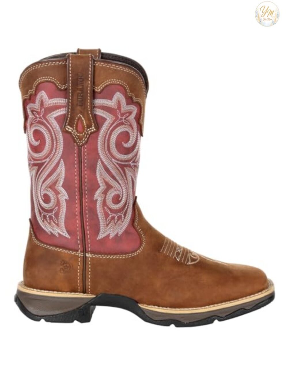 Durango Lady Rebel Mid-Calf Western Boots, Faux Leather, Pull-On, Square Toe